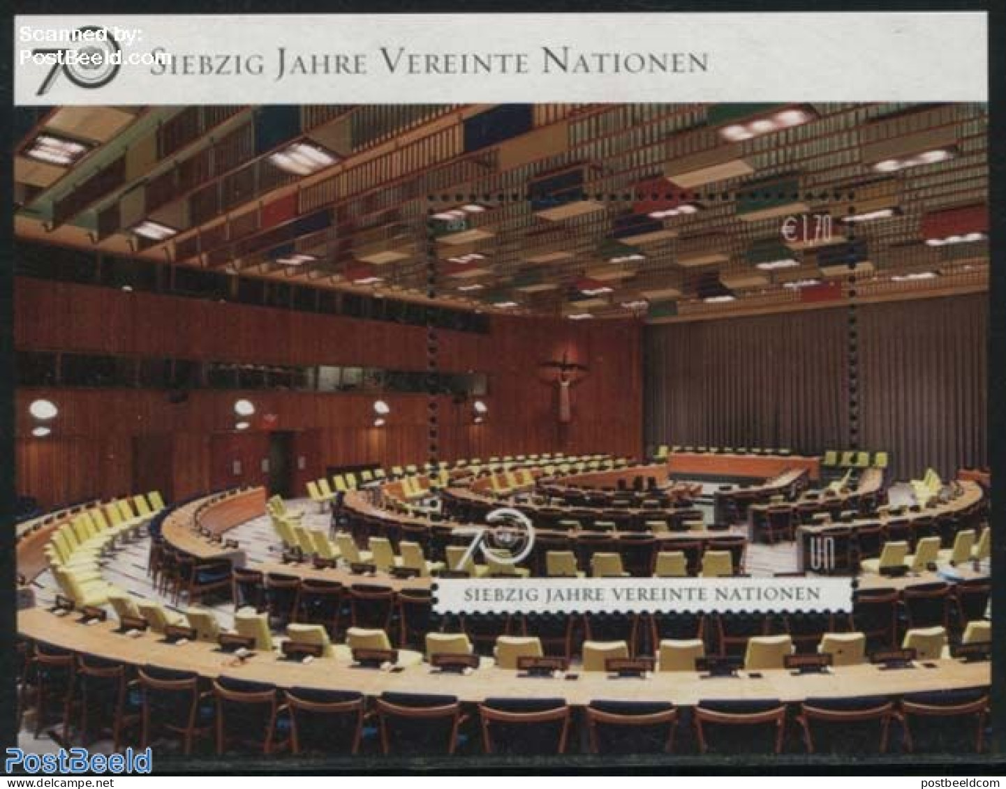 United Nations, Vienna 2015 70 Years United Nations S/s, Mint NH, Art - Modern Architecture - Otros & Sin Clasificación