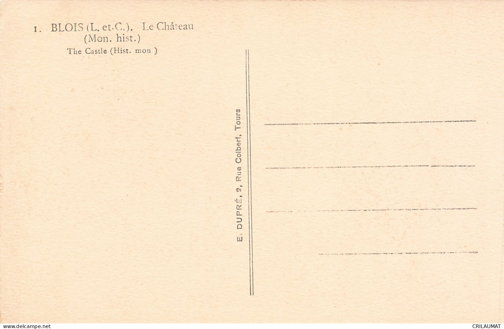 41-BLOIS LE CHÂTEAU-N°T5277-D/0205 - Blois