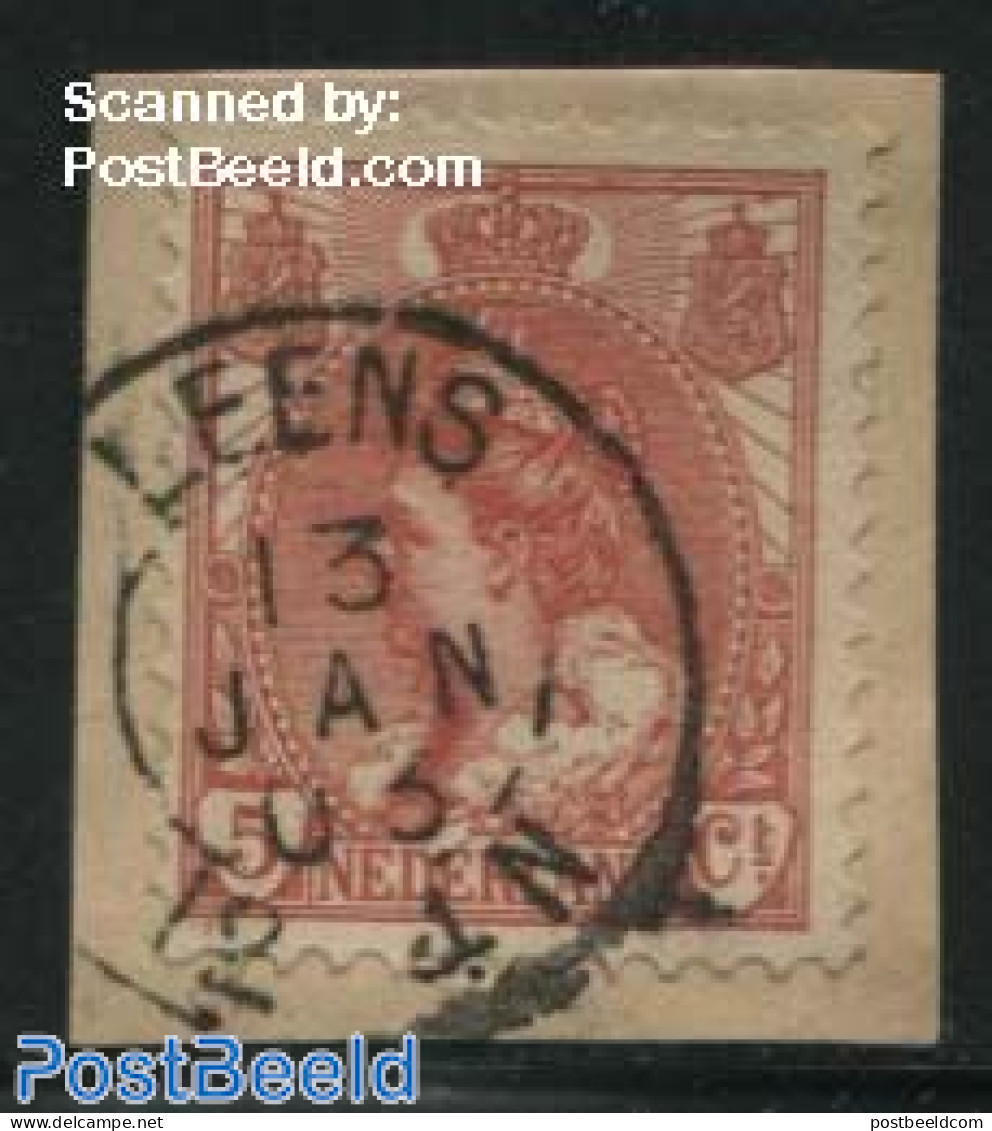 Netherlands, Kleinrond Cancellations 1903 Kleinrond LEENS On NVPH 60, Used Stamps - Sonstige & Ohne Zuordnung