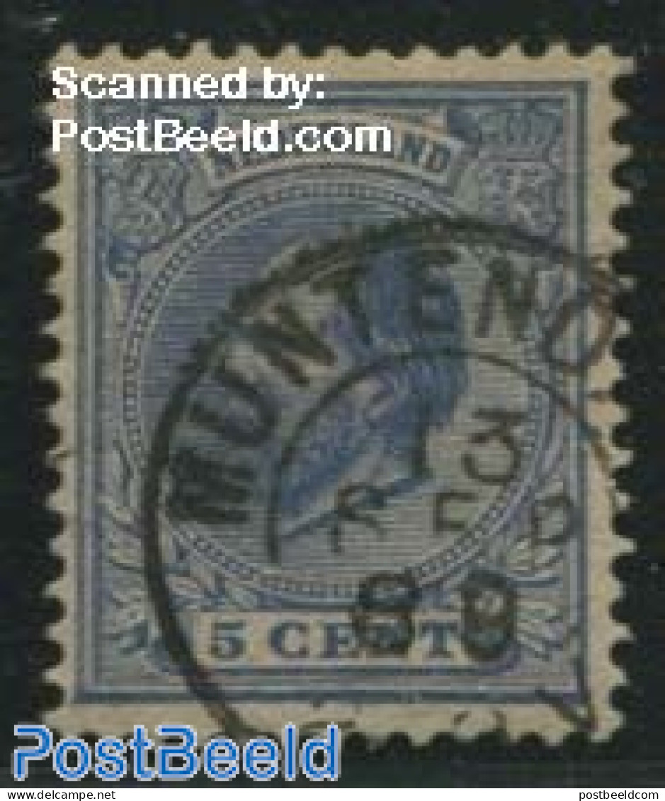 Netherlands, Kleinrond Cancellations 1889 Kleinrond MUNTENDAM On NVPH 19, Used Stamps - Otros & Sin Clasificación