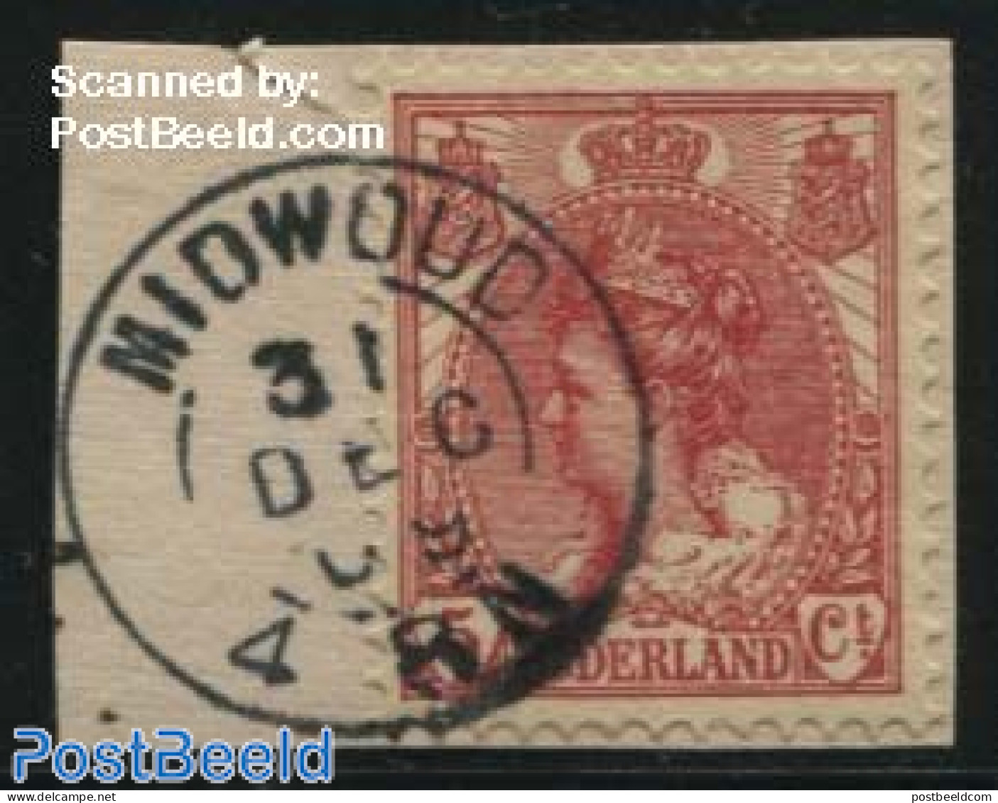 Netherlands, Kleinrond Cancellations 1909 Kleinrond MIDWOUD On NVPH 60, Used Stamps - Autres & Non Classés