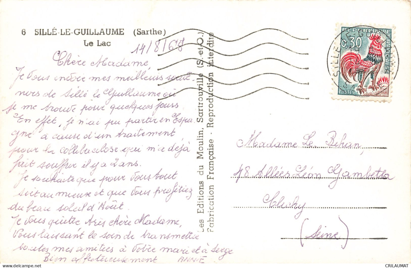 72-SILLE LE GUILLAUME-N°T5277-C/0237 - Sille Le Guillaume