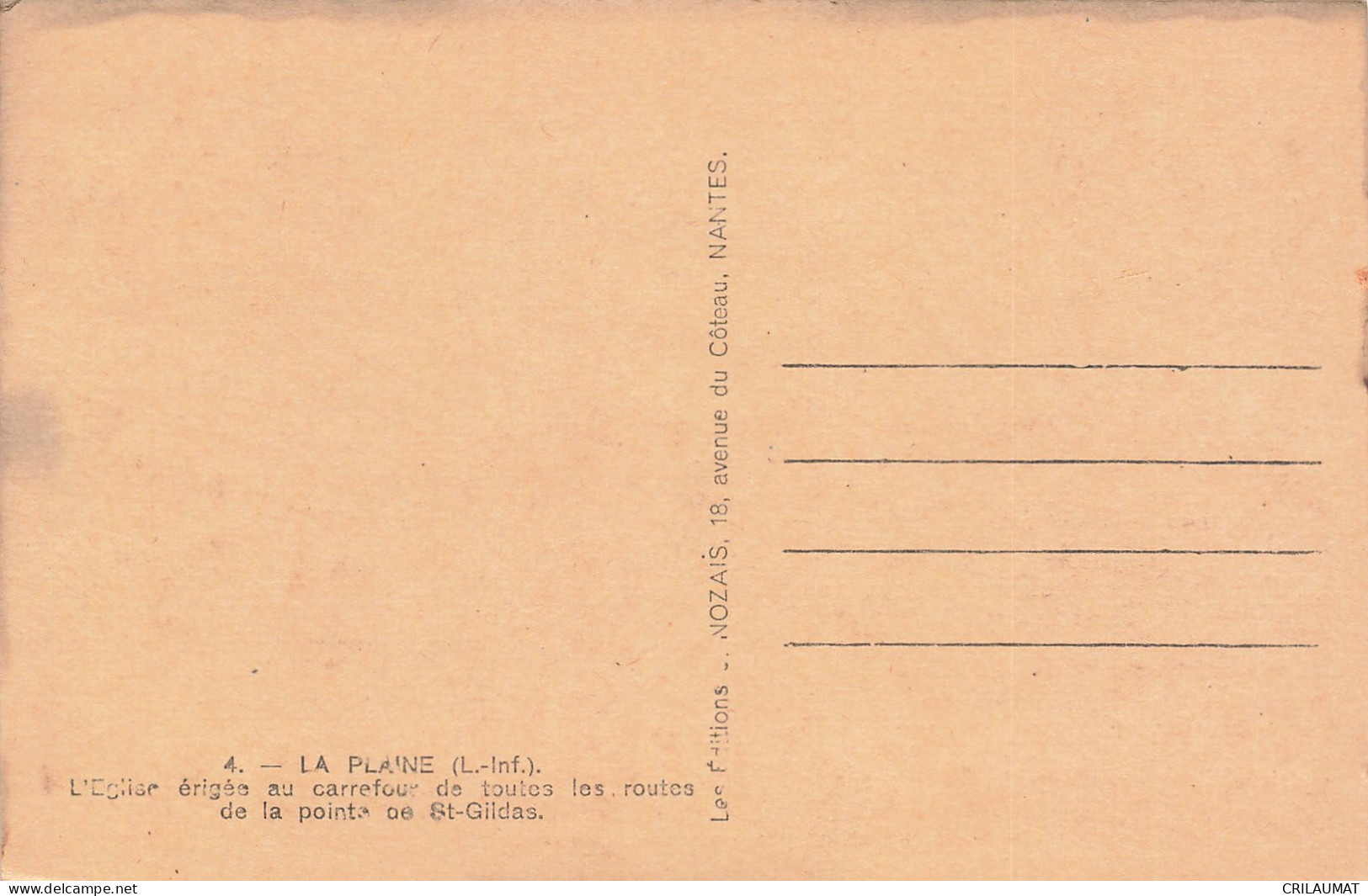 44-LA PLAINE-N°T5277-C/0227 - Other & Unclassified