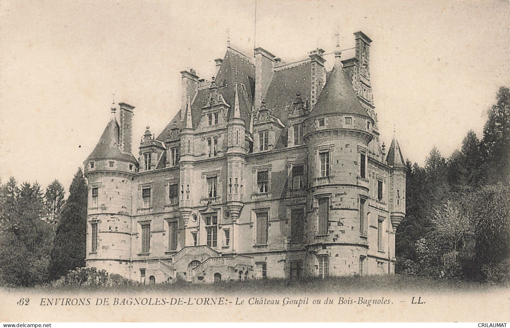 61-CHÂTEAU GOUPIL OU DU BOIS BAGNOLES-N°T5277-H/0185 - Sonstige & Ohne Zuordnung