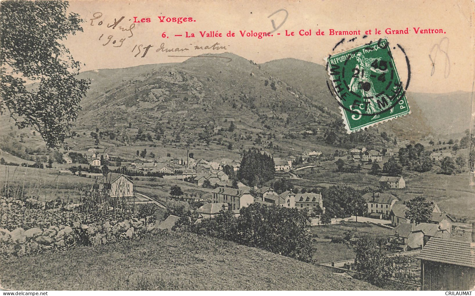 88-LA VALLEE DE VOLOGNE LE COL DE BRAMONT ET GRAND VENTRON-N°T5277-F/0031 - Other & Unclassified