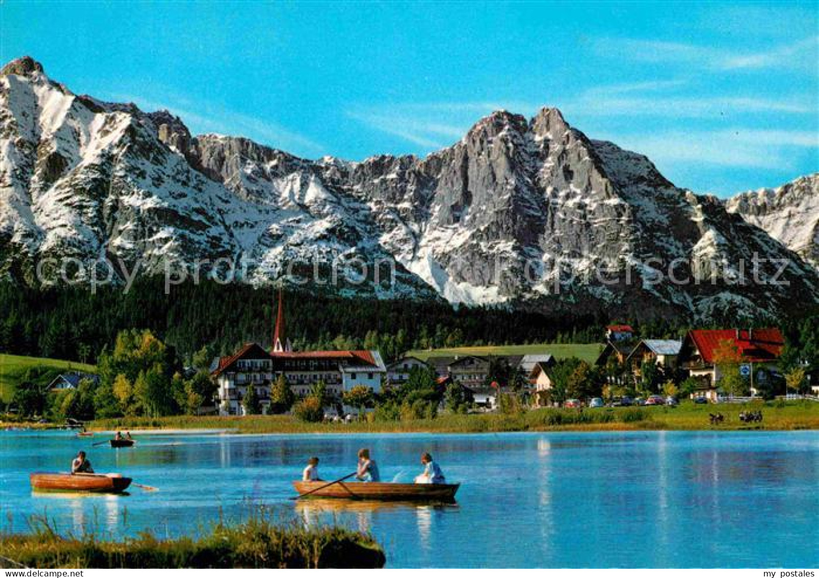 72852934 Seefeld Tirol Mit Wettersteingebirge Bootfahren Seefeld In Tirol - Andere & Zonder Classificatie