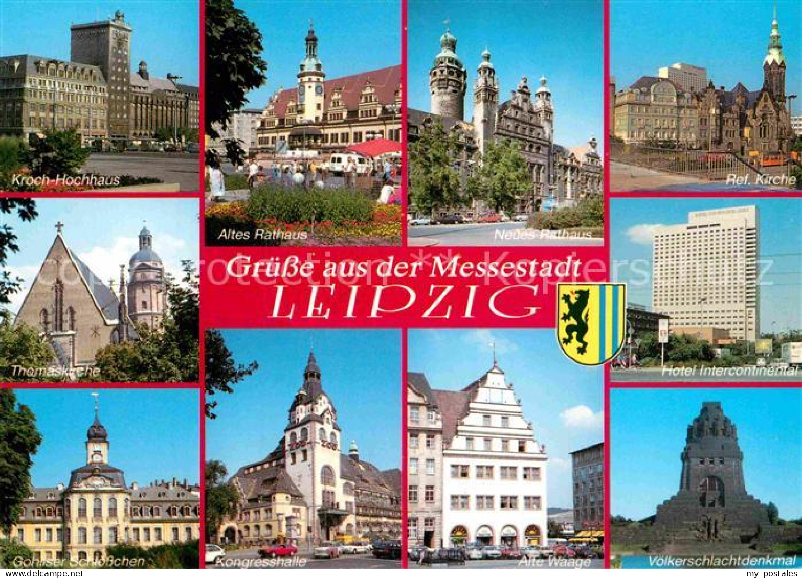 72852919 Leipzig Kroch Hochhaus Rathaus Kirche Hotel Intercontinental Schloss Ko - Leipzig