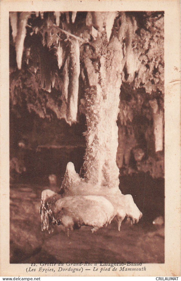 24-LAUGERIE BASSE GROTTE DU GRAND ROC-N°T5278-E/0059 - Autres & Non Classés