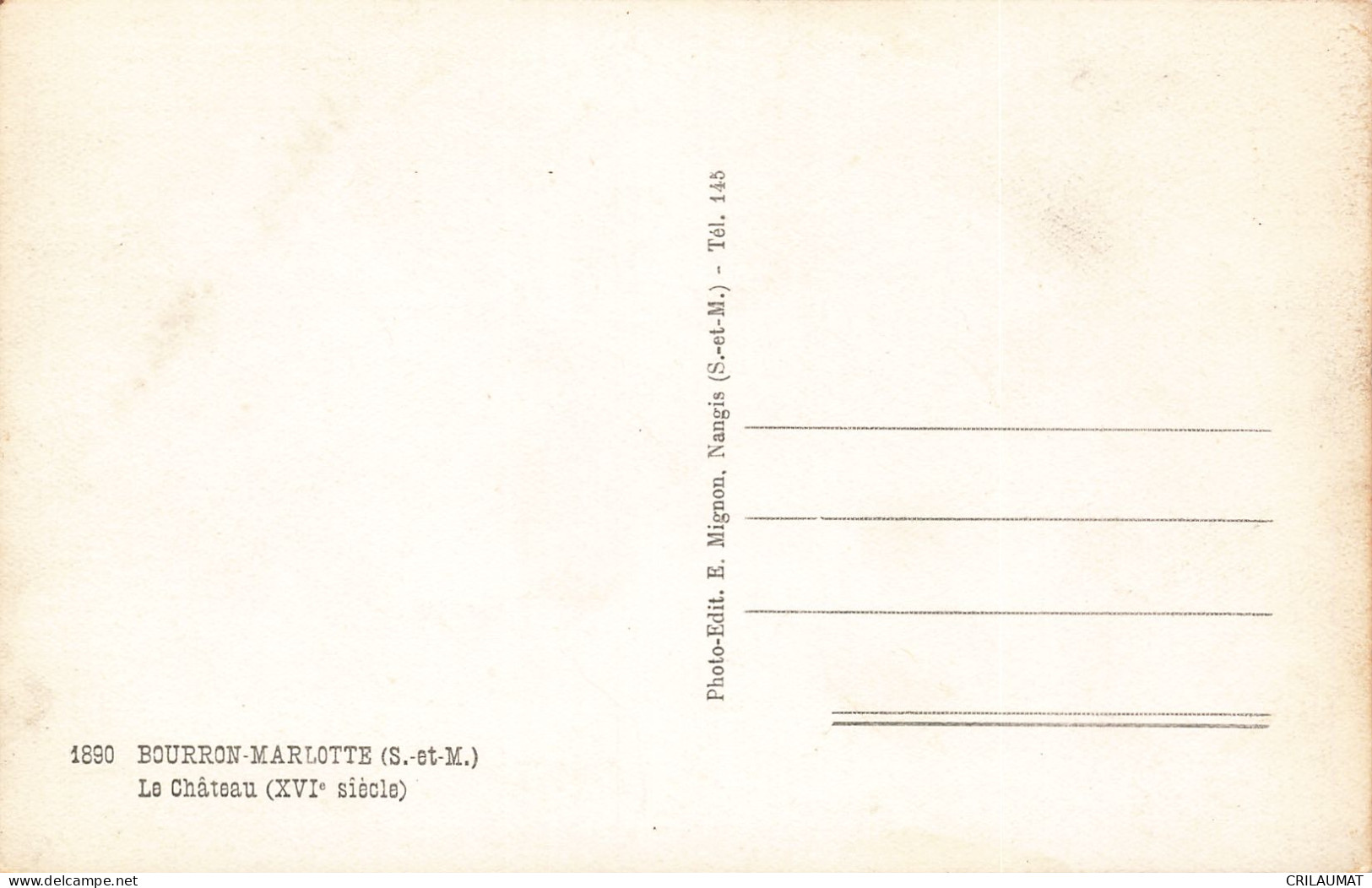 77-BOURRON MARLOTTE-N°T5278-E/0033 - Other & Unclassified