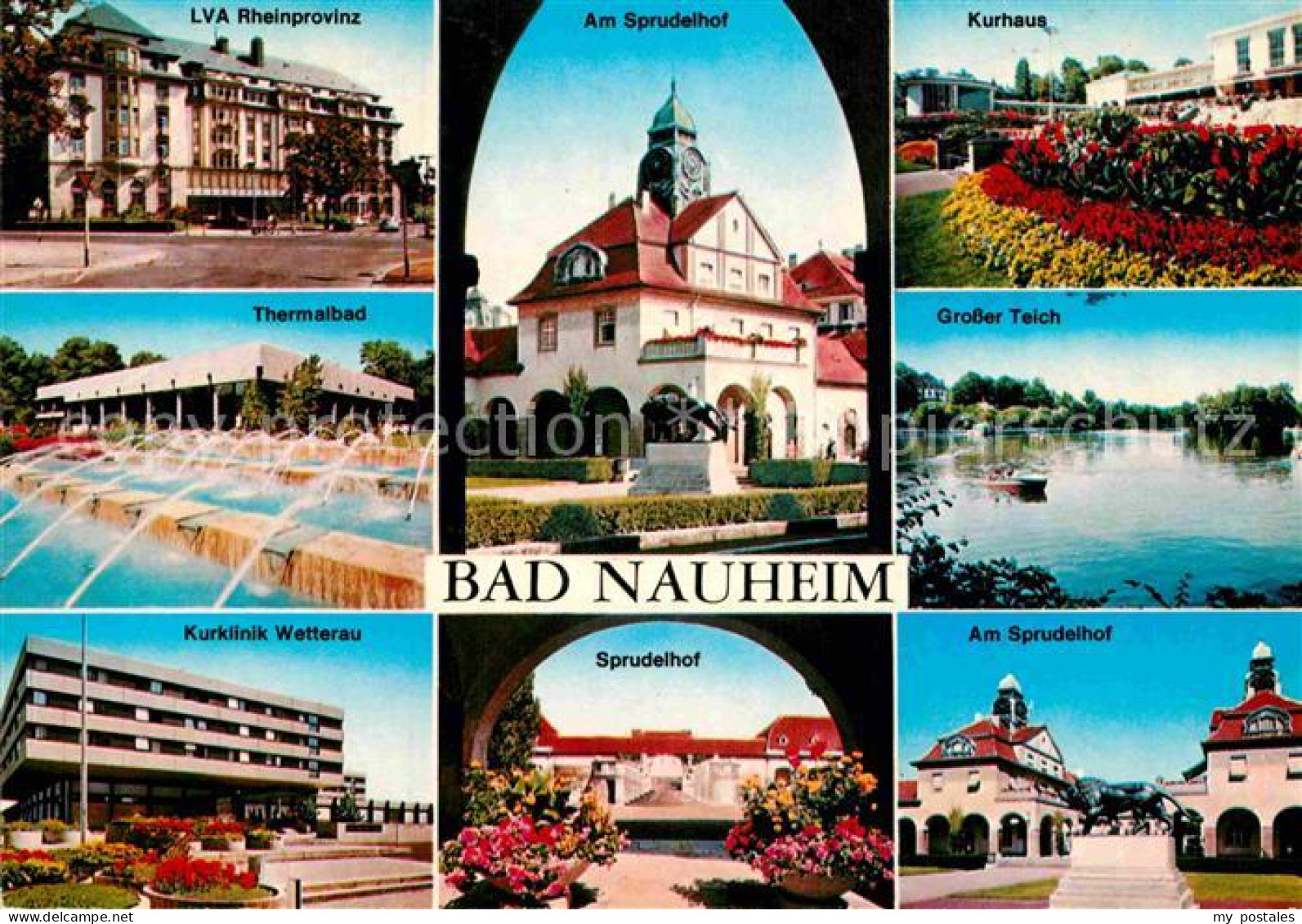 72852884 Bad Nauheim LVA Rheinprovinz Thermalbad Kurklinik Sprudelhof Kurhaus Te - Bad Nauheim