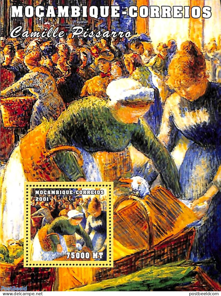 Mozambique 2001 Camille Pissaro S/s, Mint NH, Art - Modern Art (1850-present) - Paintings - Mozambico