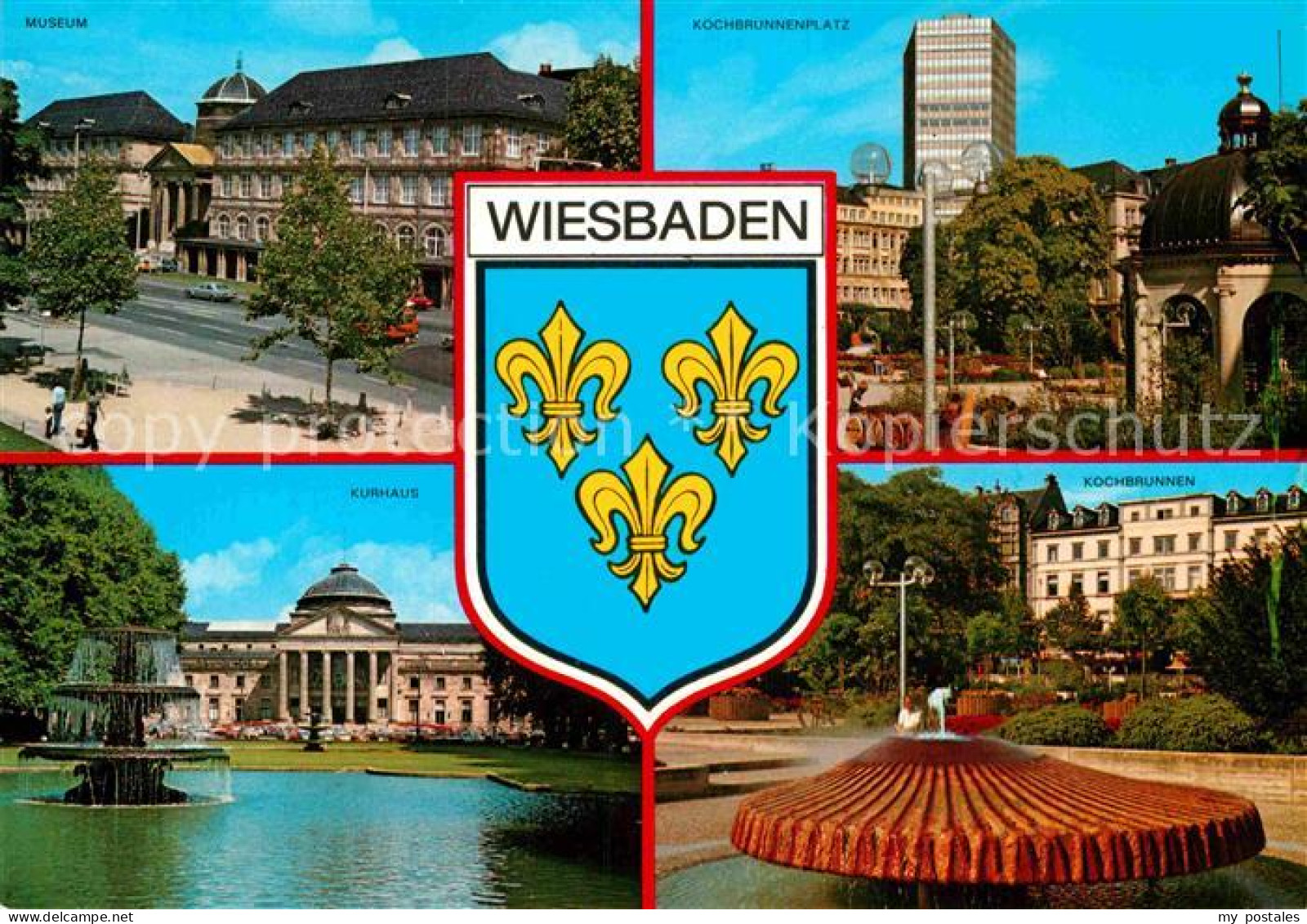 72852863 Wiesbaden Museum Kochbrunnenplatz Kurhaus Kochbrunnen Wappen Wiesbaden - Wiesbaden