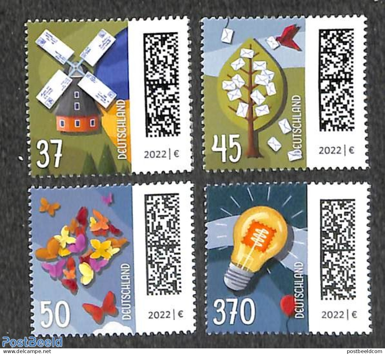 Germany, Federal Republic 2022 Definitives 4v, Mint NH, Various - Mills (Wind & Water) - Unused Stamps