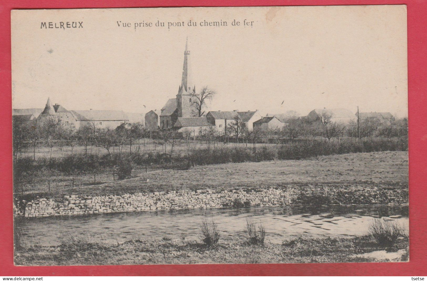 Melreux - Vue Prise Du Pont Du Chemin De Fer  ( Voir Verso ) - Hotton