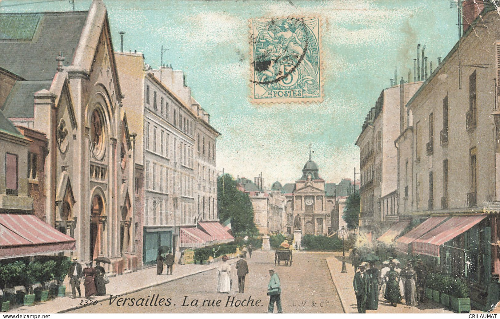78-VERSAILLES LA RUE HOCHE-N°T5278-G/0089 - Versailles (Kasteel)