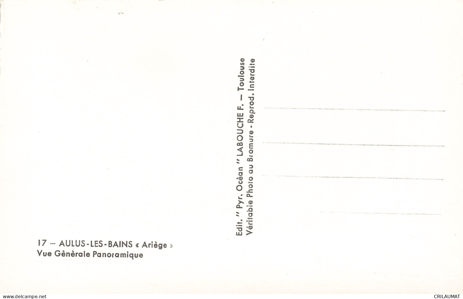 09-AULUS LES BAINS-N°T5278-G/0041 - Sonstige & Ohne Zuordnung