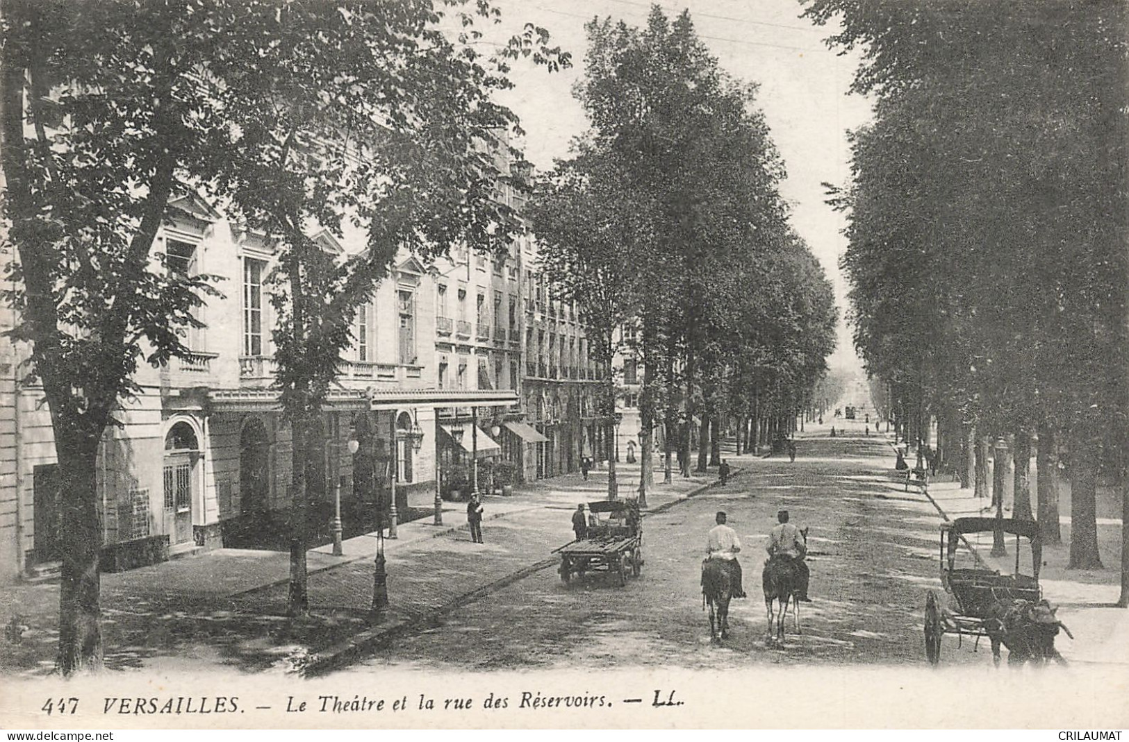 78-VERSAILLES LE THEATRE ET LA RUE DES RESERVOIRS-N°T5279-B/0077 - Versailles (Château)