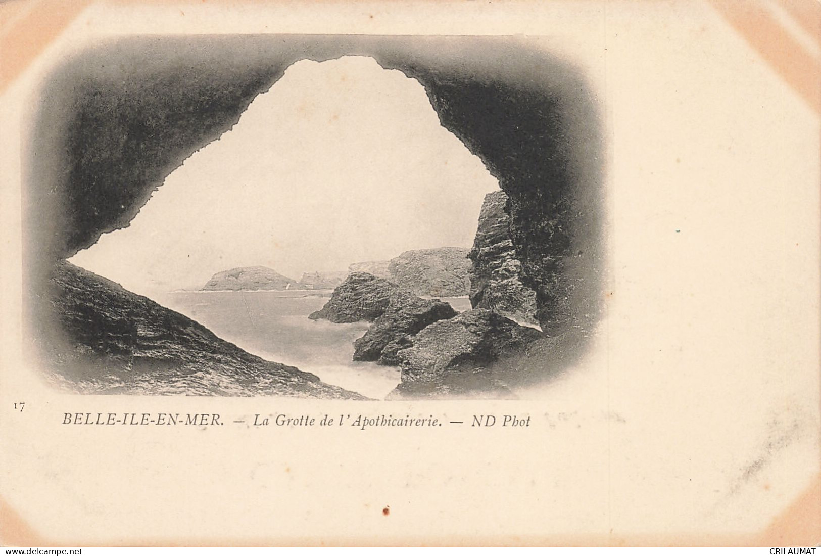 56-BELLE ILE EN MER LA GROTTE DE L APOTHICAIRERIE-N°T5279-B/0021 - Belle Ile En Mer