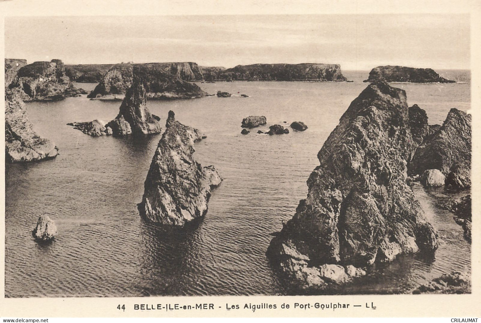 56-BELLE ILE EN MER LES AIGUILLES DE PORT GOULPHAR-N°T5279-B/0005 - Belle Ile En Mer