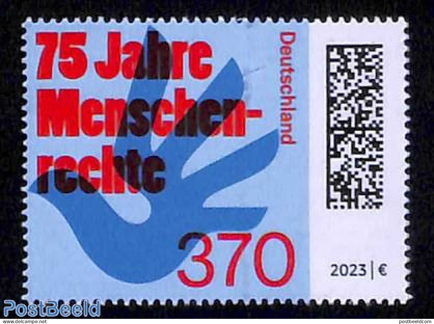Germany, Federal Republic 2023 75 Years Human Rights 1v, Mint NH - Ungebraucht
