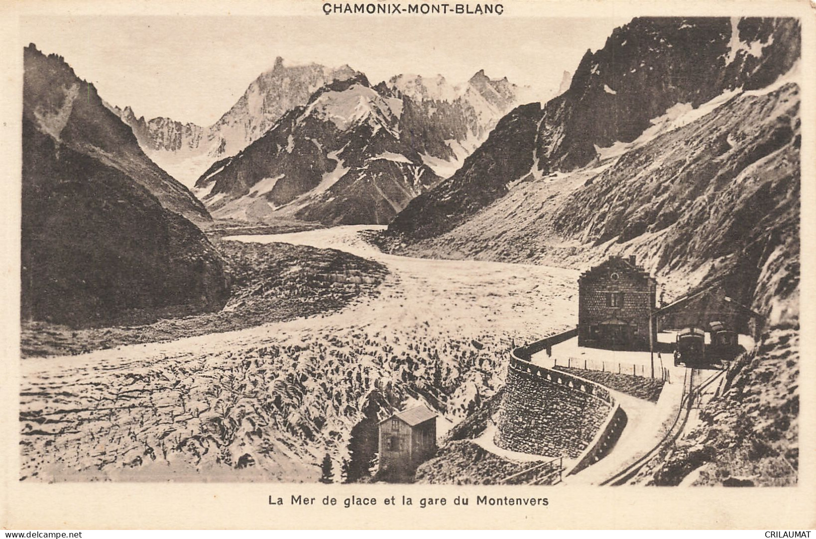 74-CHAMONIX MONT BLANC GARE DE MONTENVERS-N°T5279-A/0247 - Chamonix-Mont-Blanc