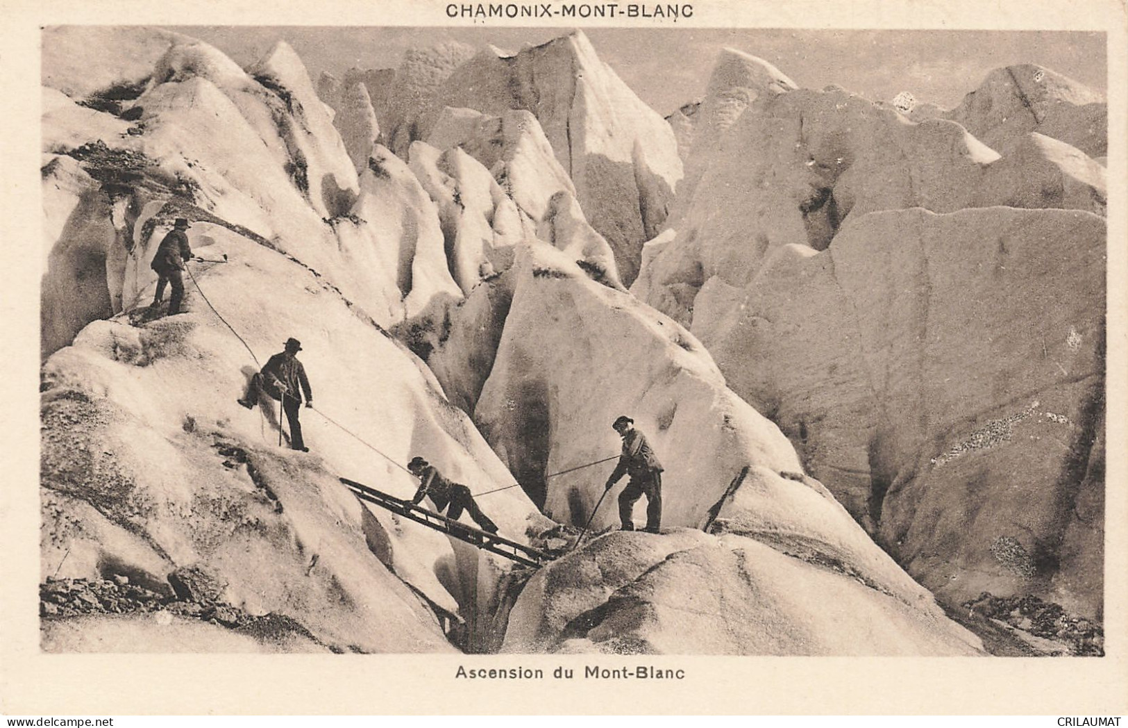 74-CHAMONIX MONT BLANC ASCENSION DU MONT BLANC-N°T5279-A/0237 - Chamonix-Mont-Blanc