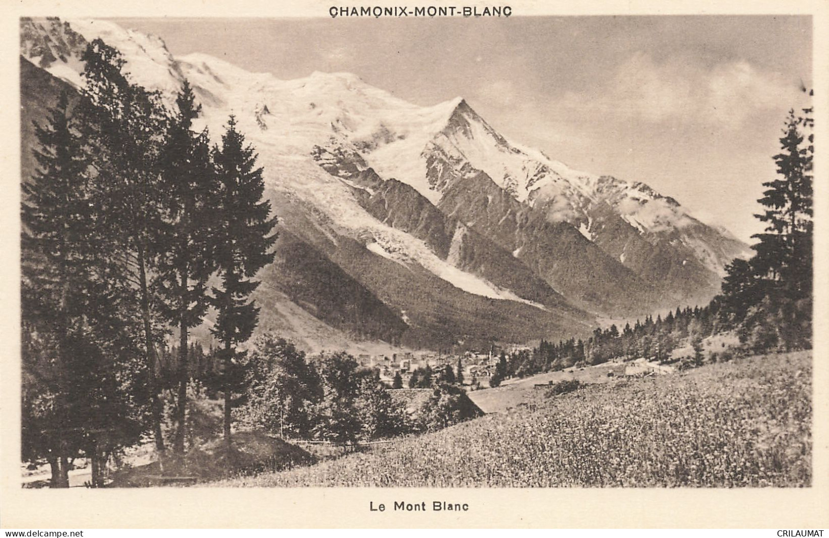 74-CHAMONIX MONT BLANC LE MONT BLANC-N°T5279-A/0235 - Chamonix-Mont-Blanc