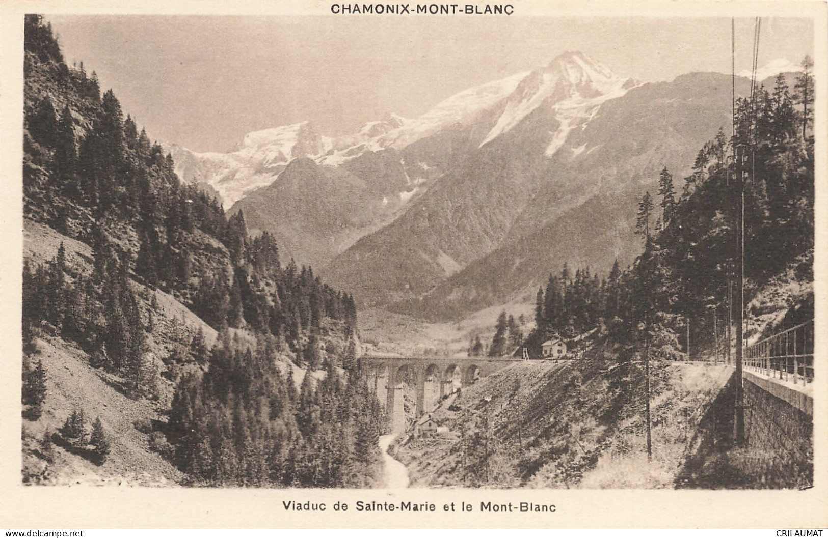 74-CHAMONIX MONT BLANC VIADUC DE SAINTE MARIE-N°T5279-A/0233 - Chamonix-Mont-Blanc