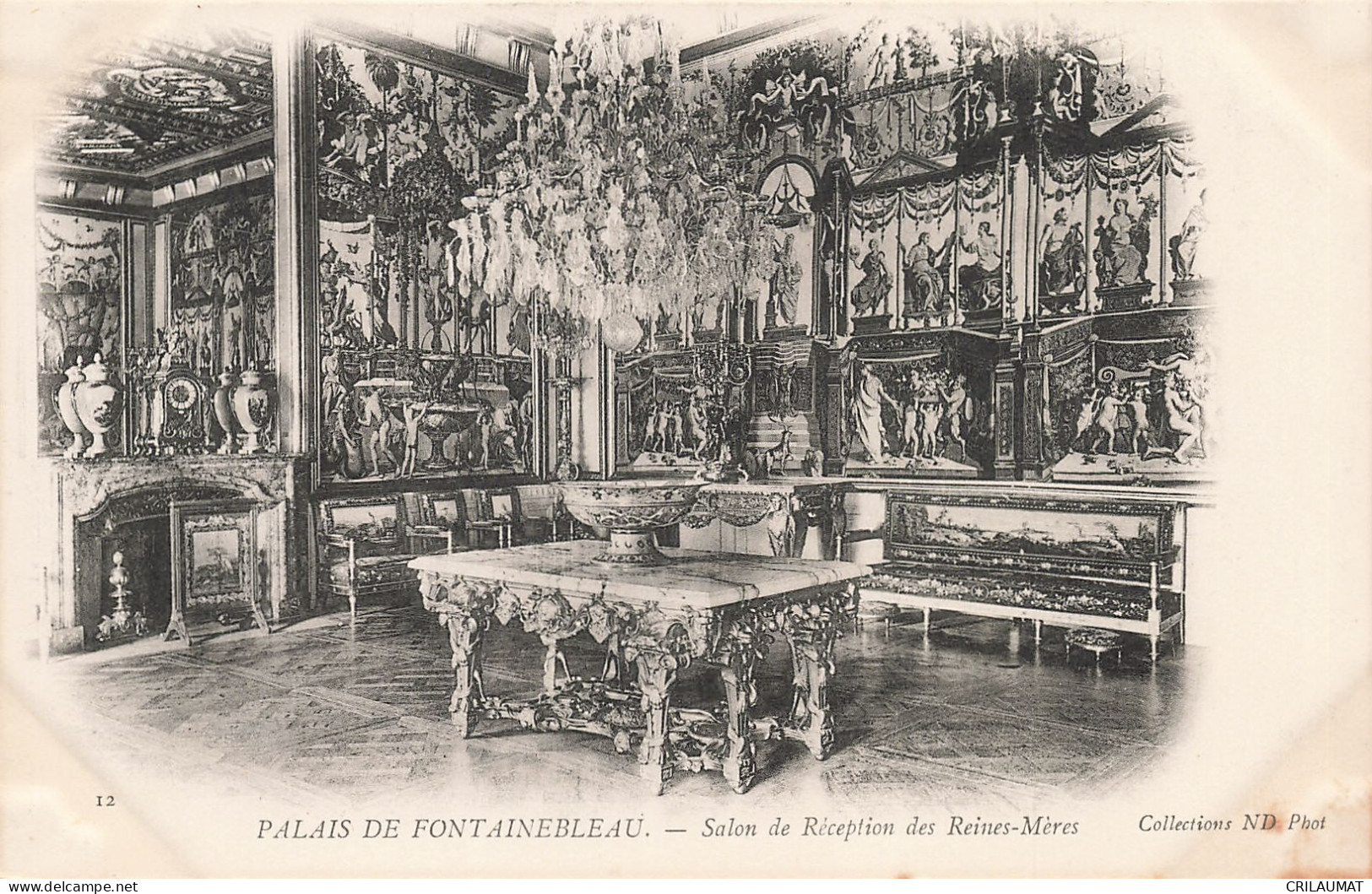 77-FONTAINEBLEAU LE PALAIS SALON DE RECEPTION DES REINES MERES-N°T5279-A/0105 - Fontainebleau