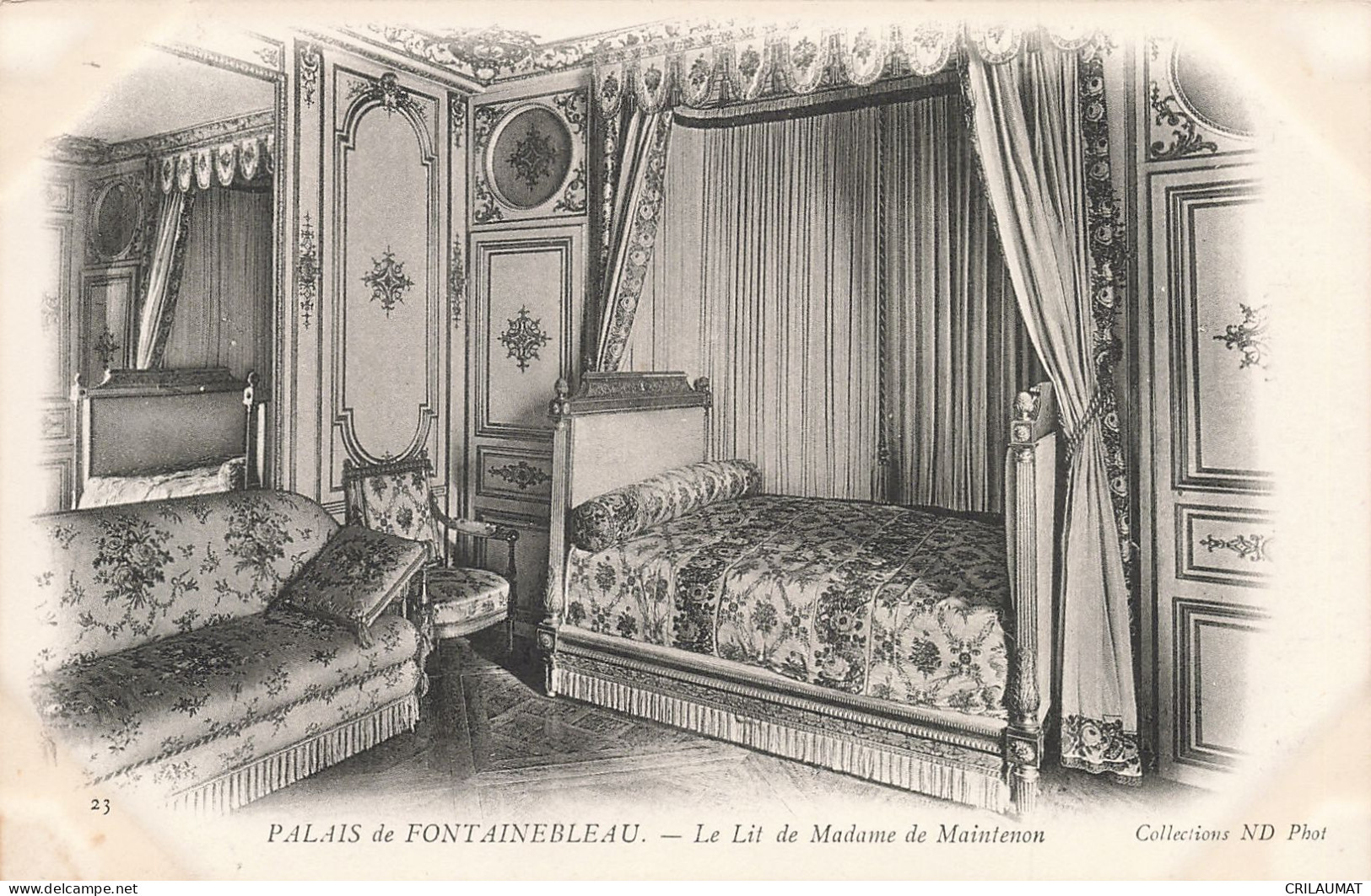 77-FONTAINEBLEAU LE PALAIS LE LIT DE MADAME DE MAINTENON-N°T5279-A/0107 - Fontainebleau