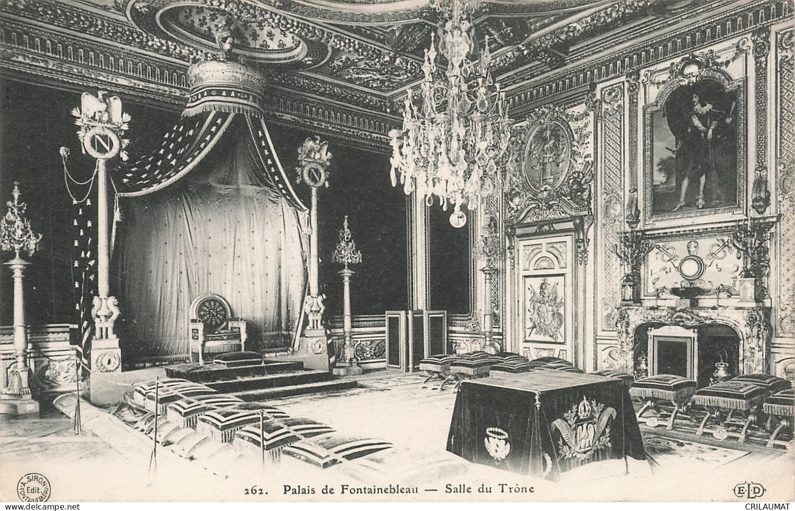 77-FONTAINEBLEAU LE PALAIS SALLE DU TRONE-N°T5279-A/0099 - Fontainebleau