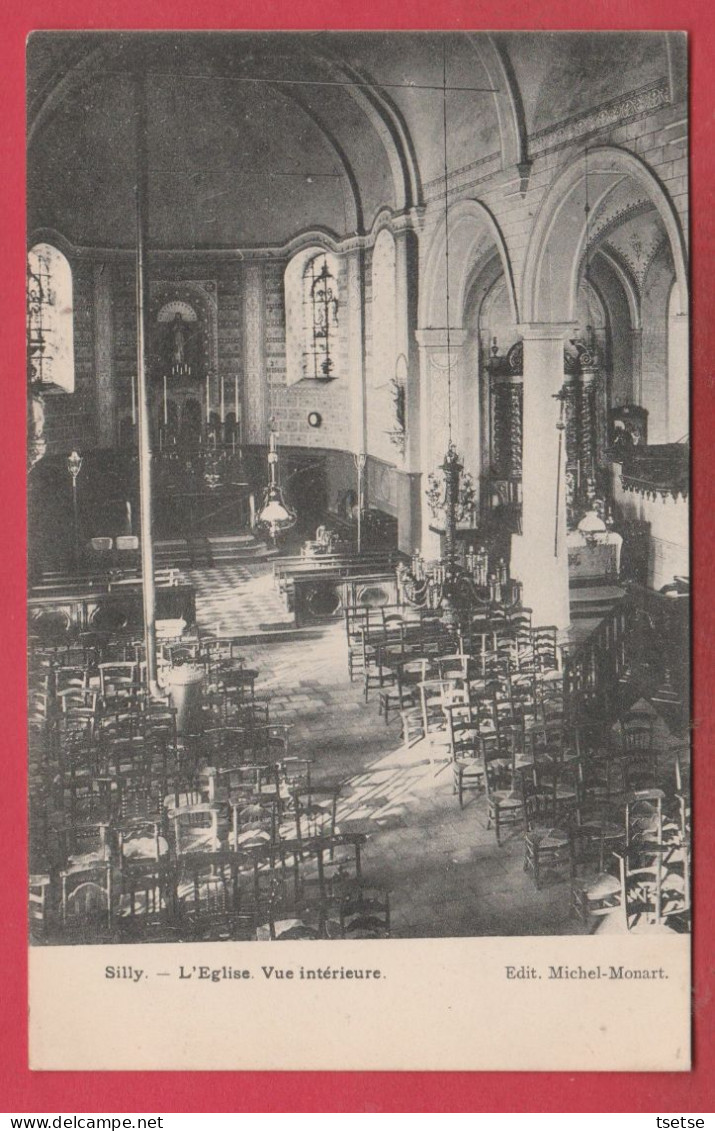 Silly - L'Eglise - Vue Intérieure - 1906 ( Voir Verso ) - Silly