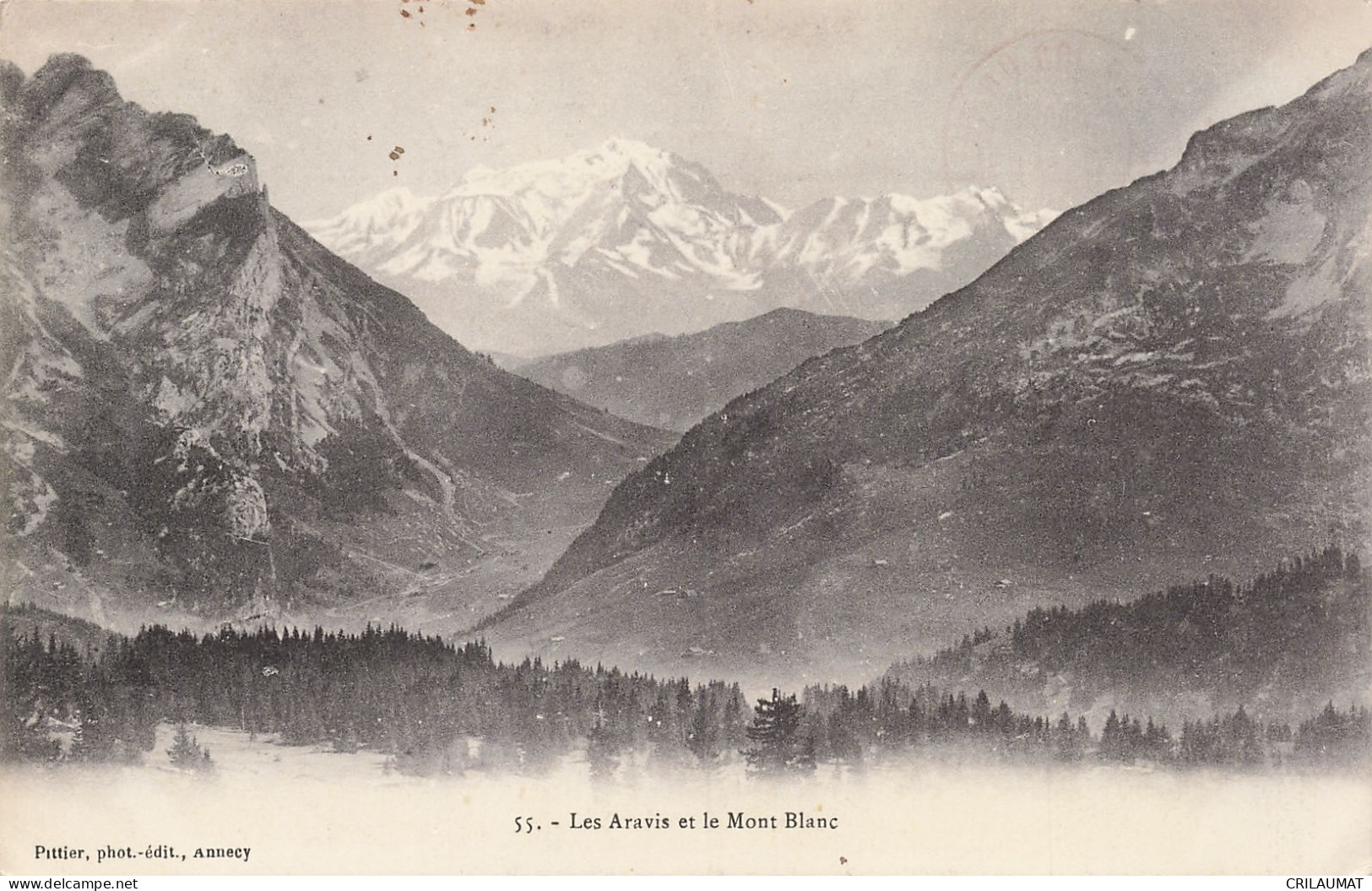 74-LES ARAVIS ET LE MONT BLANC-N°T5278-H/0361 - Sonstige & Ohne Zuordnung