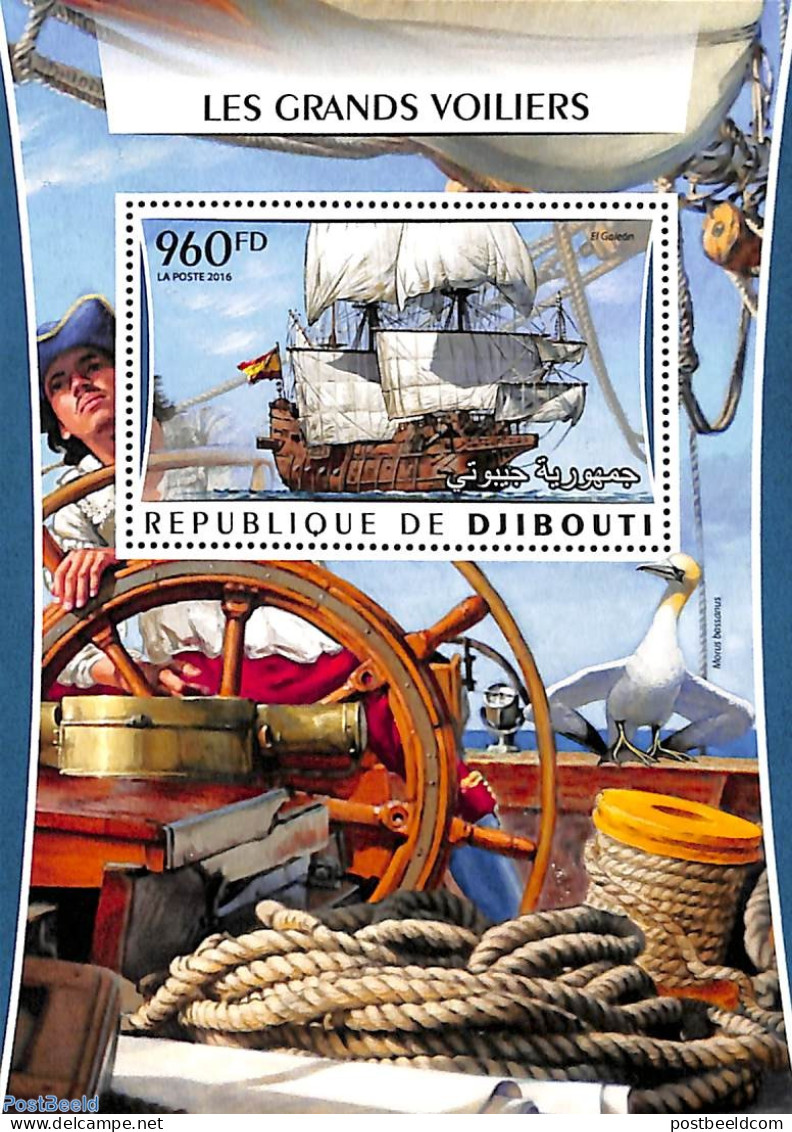 Djibouti 2016 Ships S/s, Mint NH, Transport - Ships And Boats - Boten