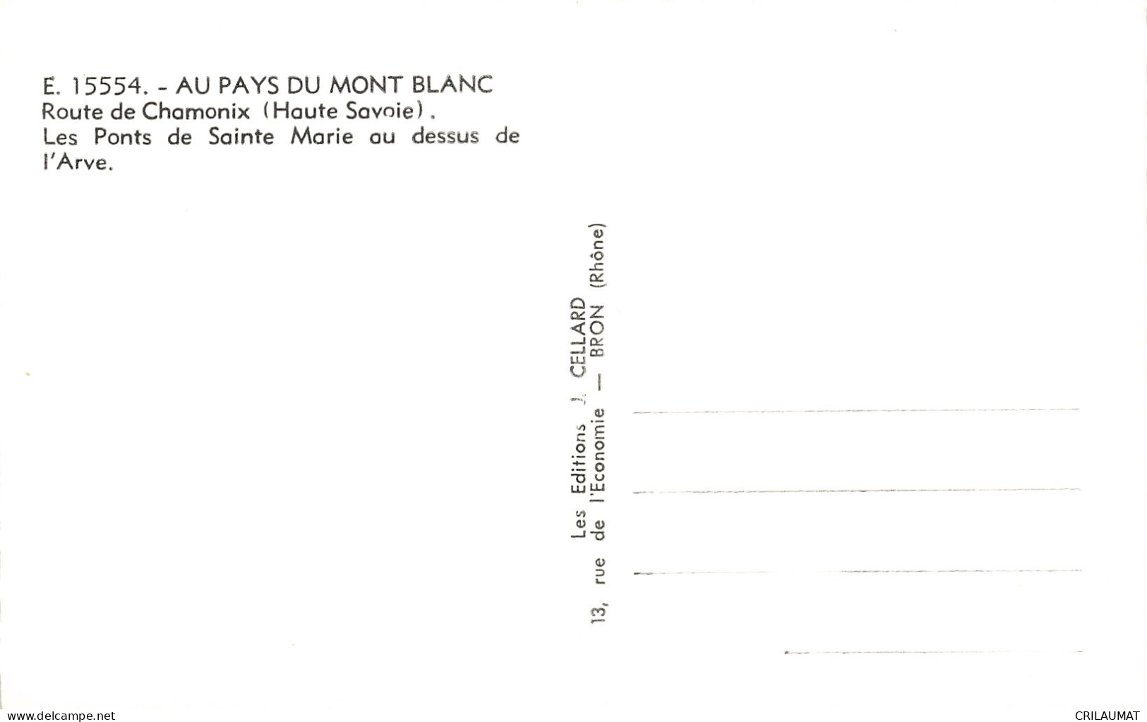 74-LE MONT BLANC LES PONTS DE SAINTE MARIE-N°T5278-H/0347 - Sonstige & Ohne Zuordnung