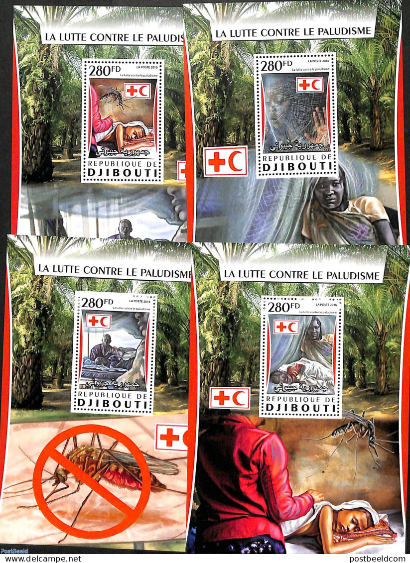 Djibouti 2016 Red Cross 4 S/s, Mint NH, Health - Red Cross - Rotes Kreuz