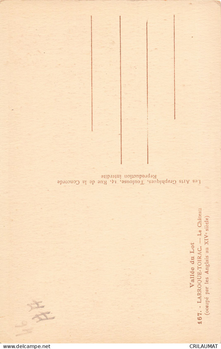 46-LARROQUE TOIRAC-N°T5279-D/0247 - Autres & Non Classés