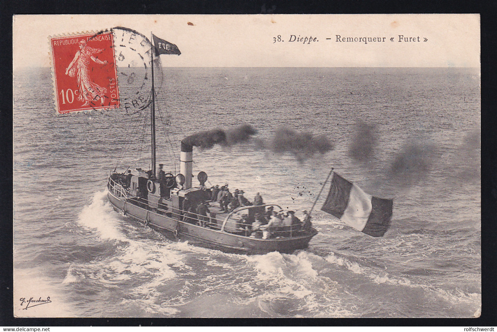 Remorqueur (Schlepper) "Furet" Dieppe - Passagiersschepen