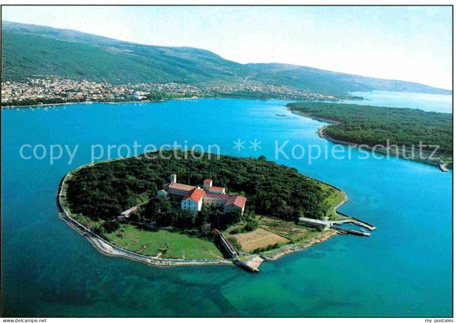 72852689 Kosljun Insel Fliegeraufnahme Croatia - Croatia