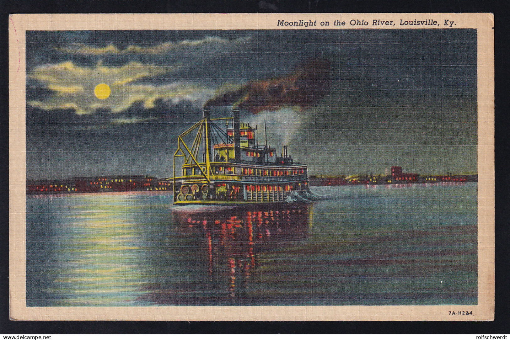 Louisville, Ky Moonlight On The Ohio River - Non Classés