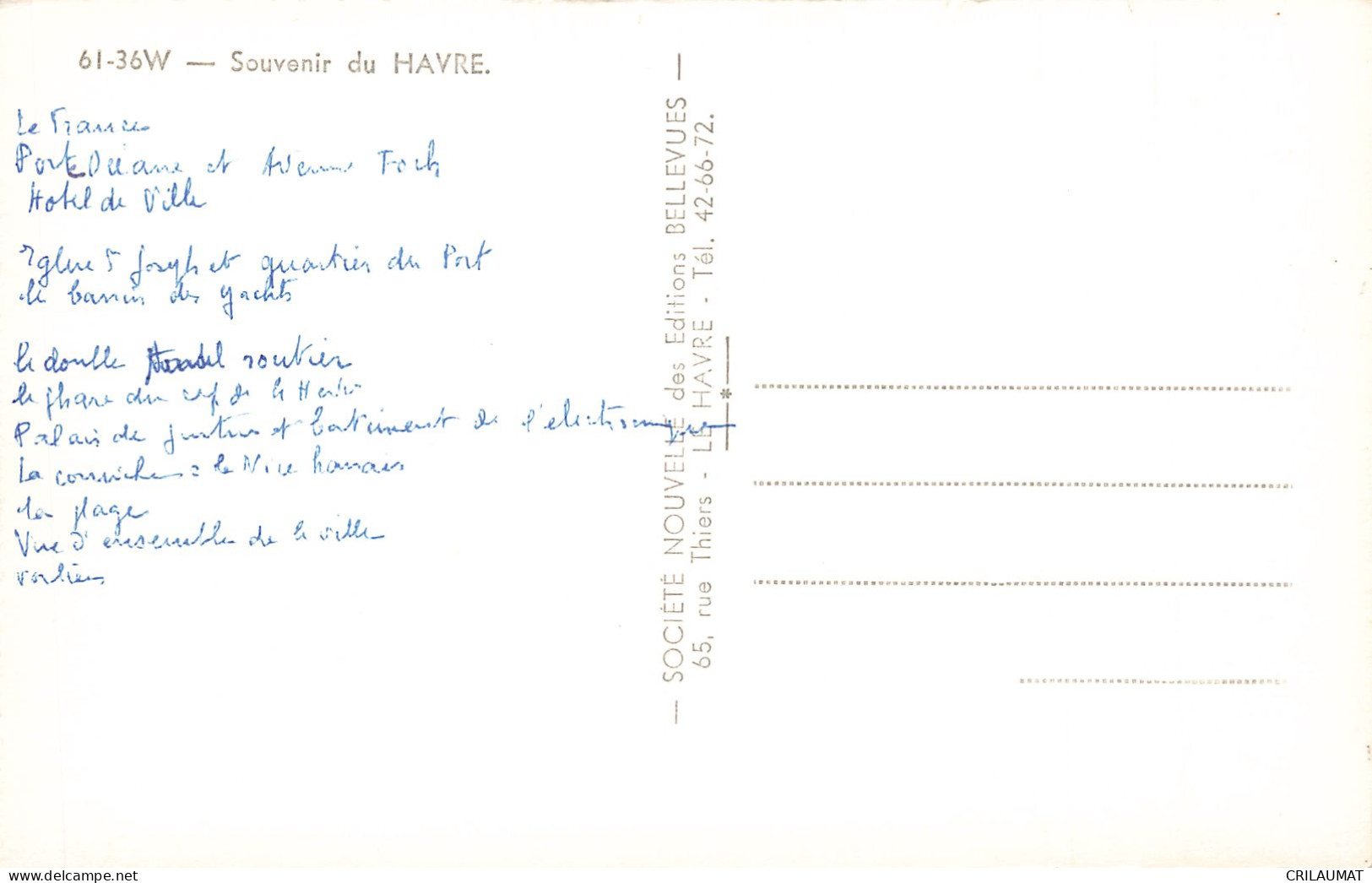 76-LE HAVRE-N°T5279-C/0325 - Unclassified