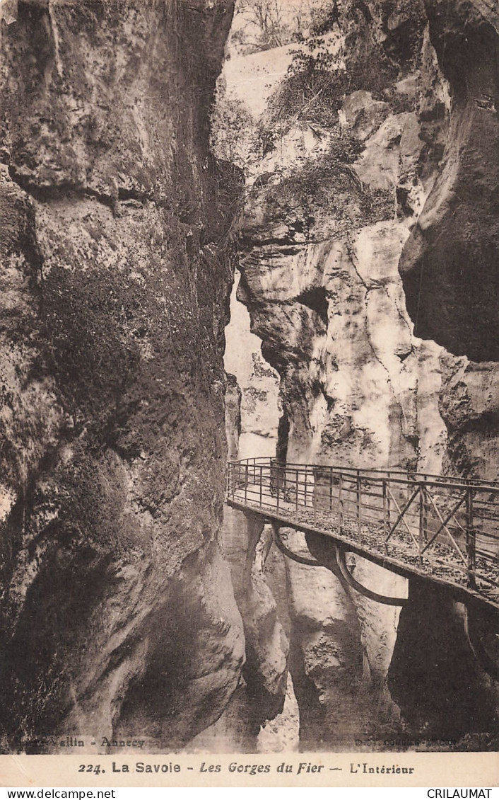 73-LES GORGES DU FIER-N°T5279-C/0049 - Andere & Zonder Classificatie