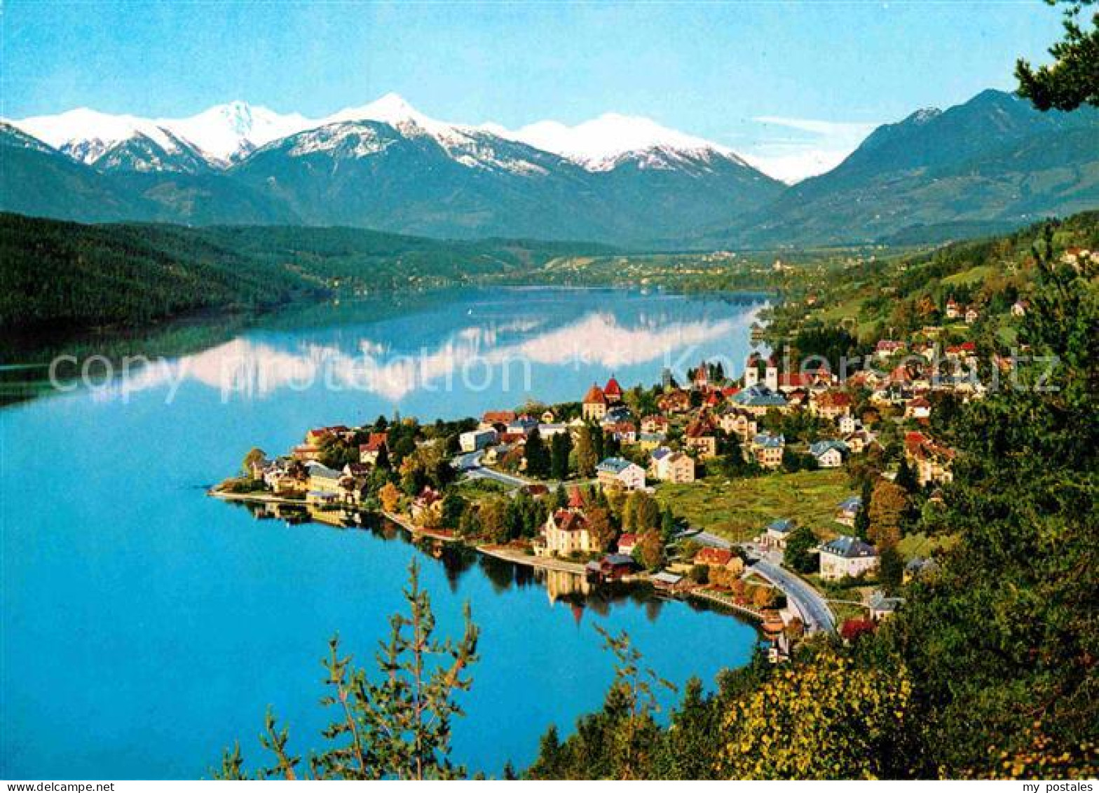 72852648 Millstatt Millstaettersee Fliegeraufnahme Millstatt - Andere & Zonder Classificatie