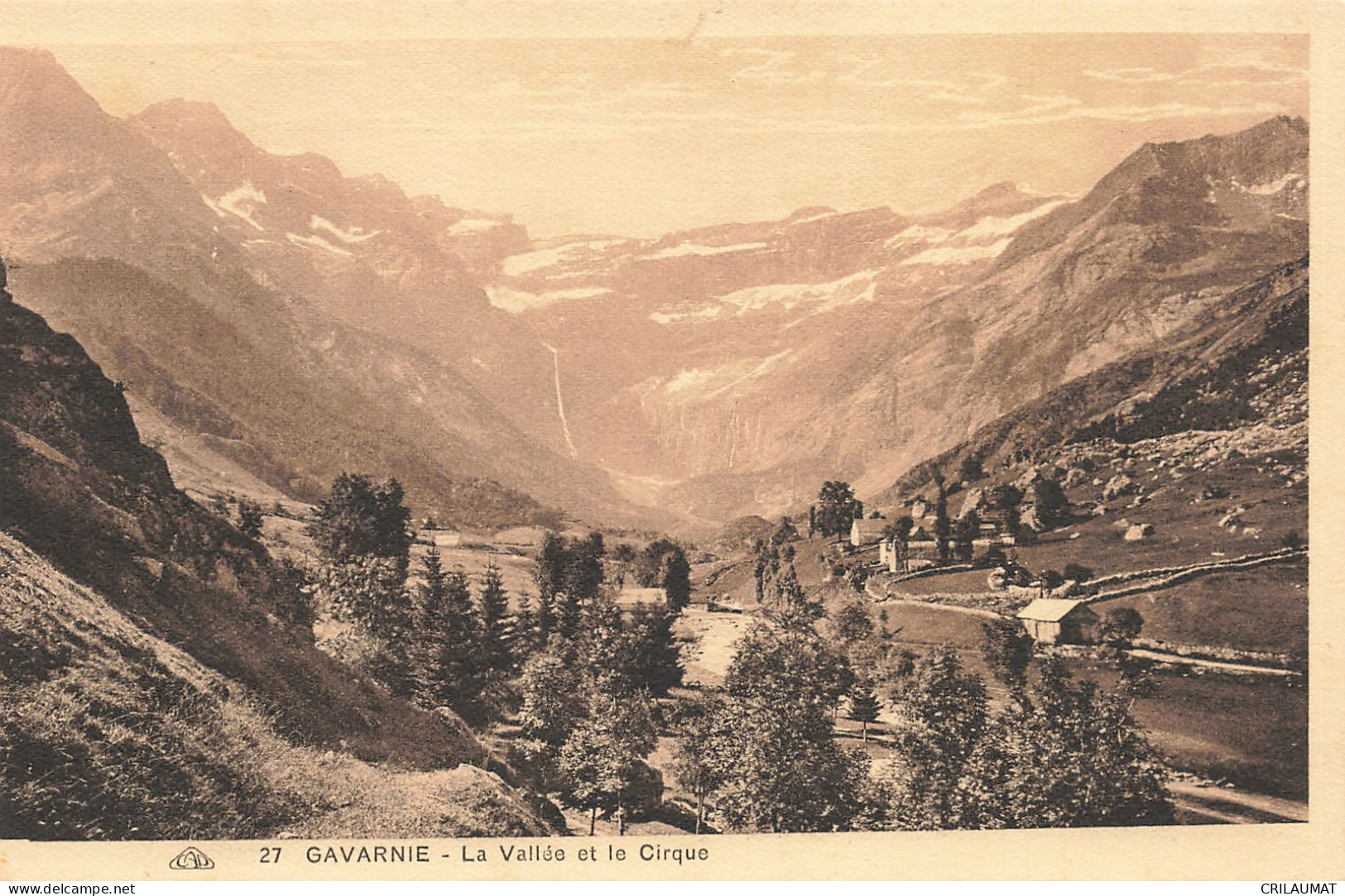 65-GAVARNIE LA VALLEE ET LE CIRQUE-N°T5279-B/0387 - Gavarnie