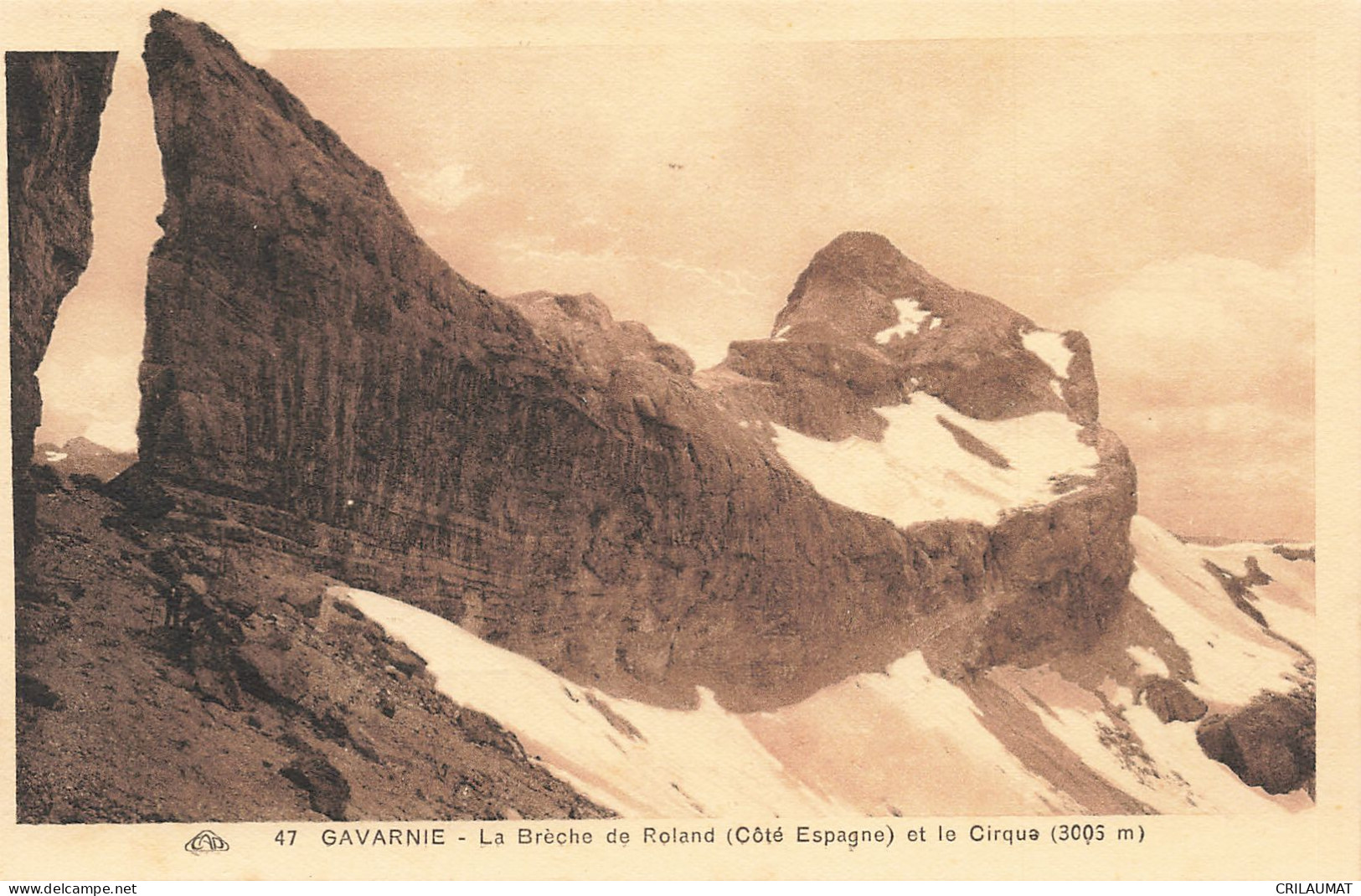 65-GAVARNIE LA BRECHE DE ROLAND-N°T5279-B/0377 - Gavarnie