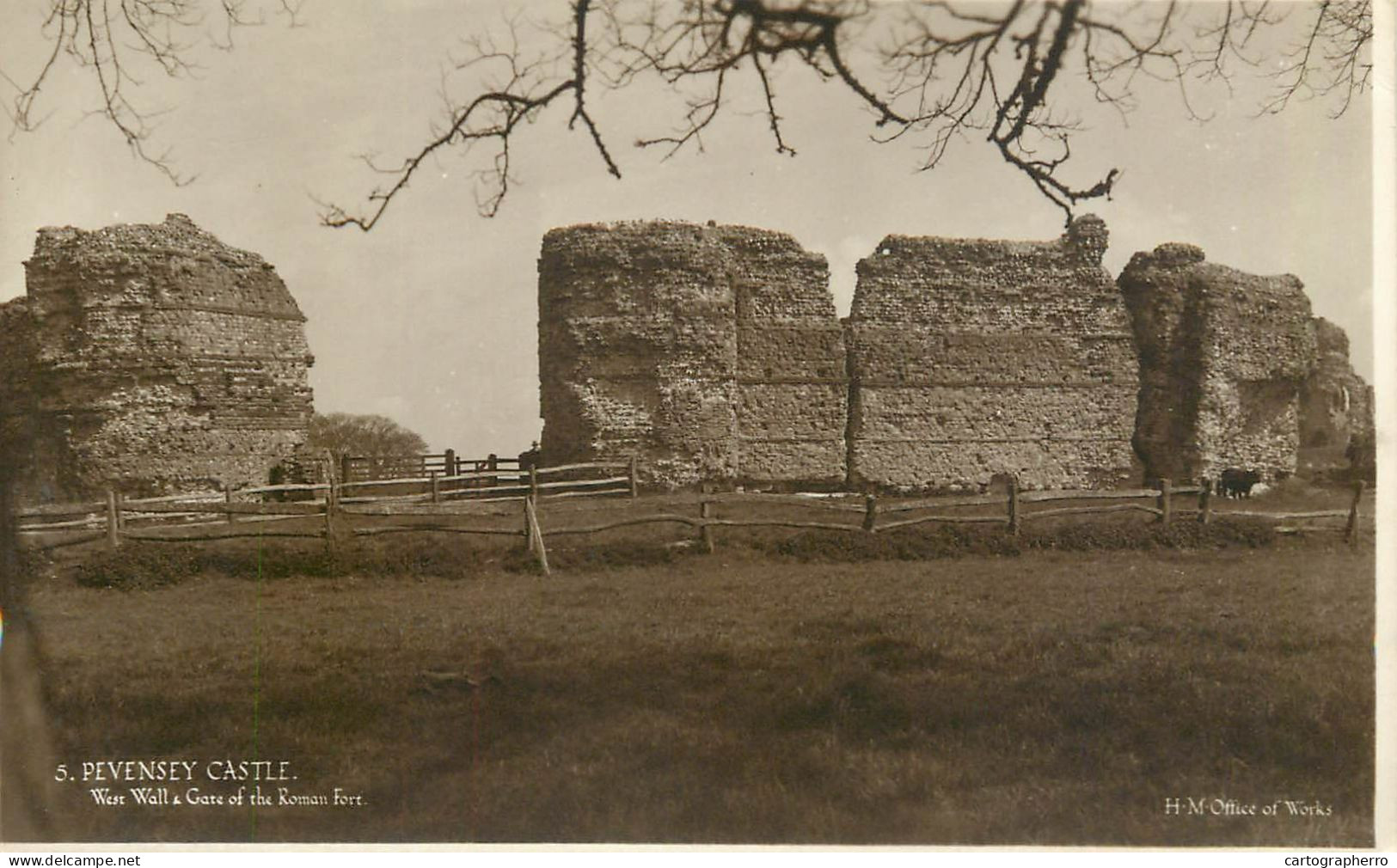 England Pevensey Castle West Wall & Gate Of The Roman Fort - Other & Unclassified