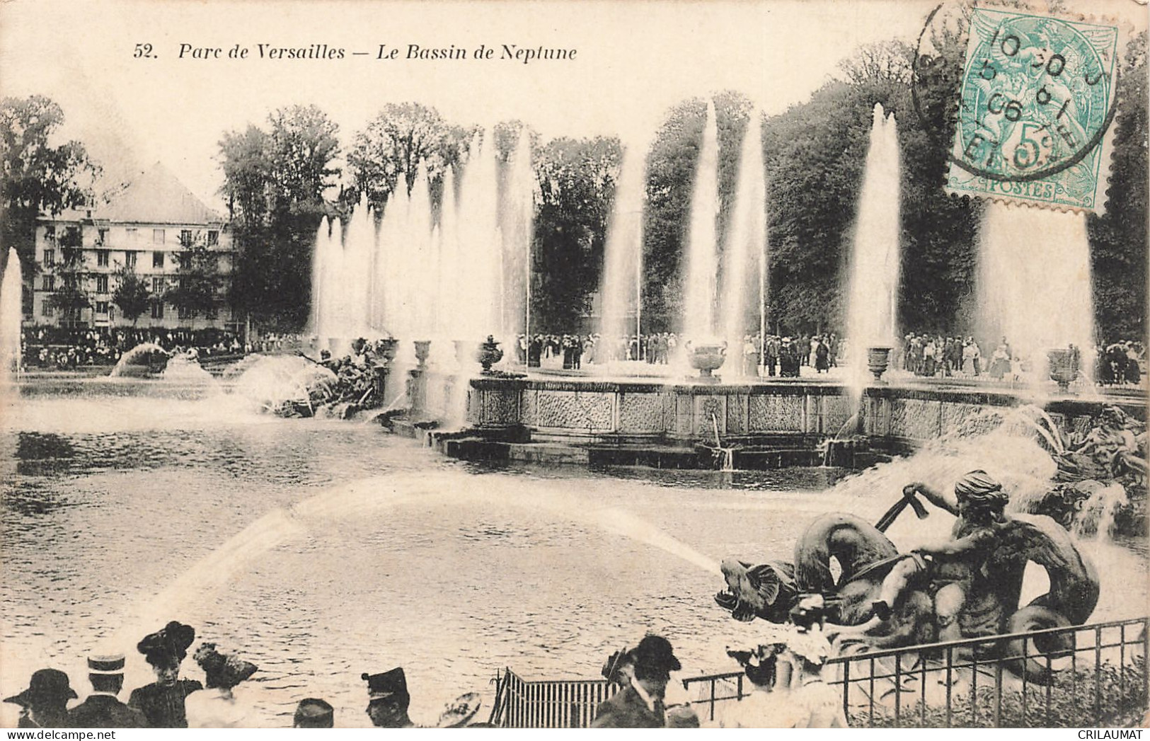 78-VERSAILLES LE PARC BASSIN DE NEPTUNE-N°T5279-F/0385 - Versailles (Kasteel)