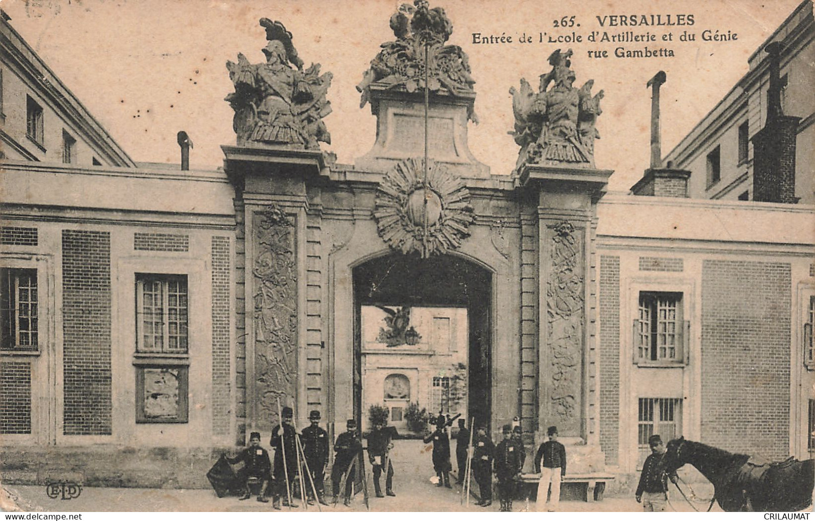 78-VERSAILLES ECOLE D ARTILLERIE ET DU GENIE RUE GAMBETTA-N°T5279-F/0323 - Versailles (Kasteel)