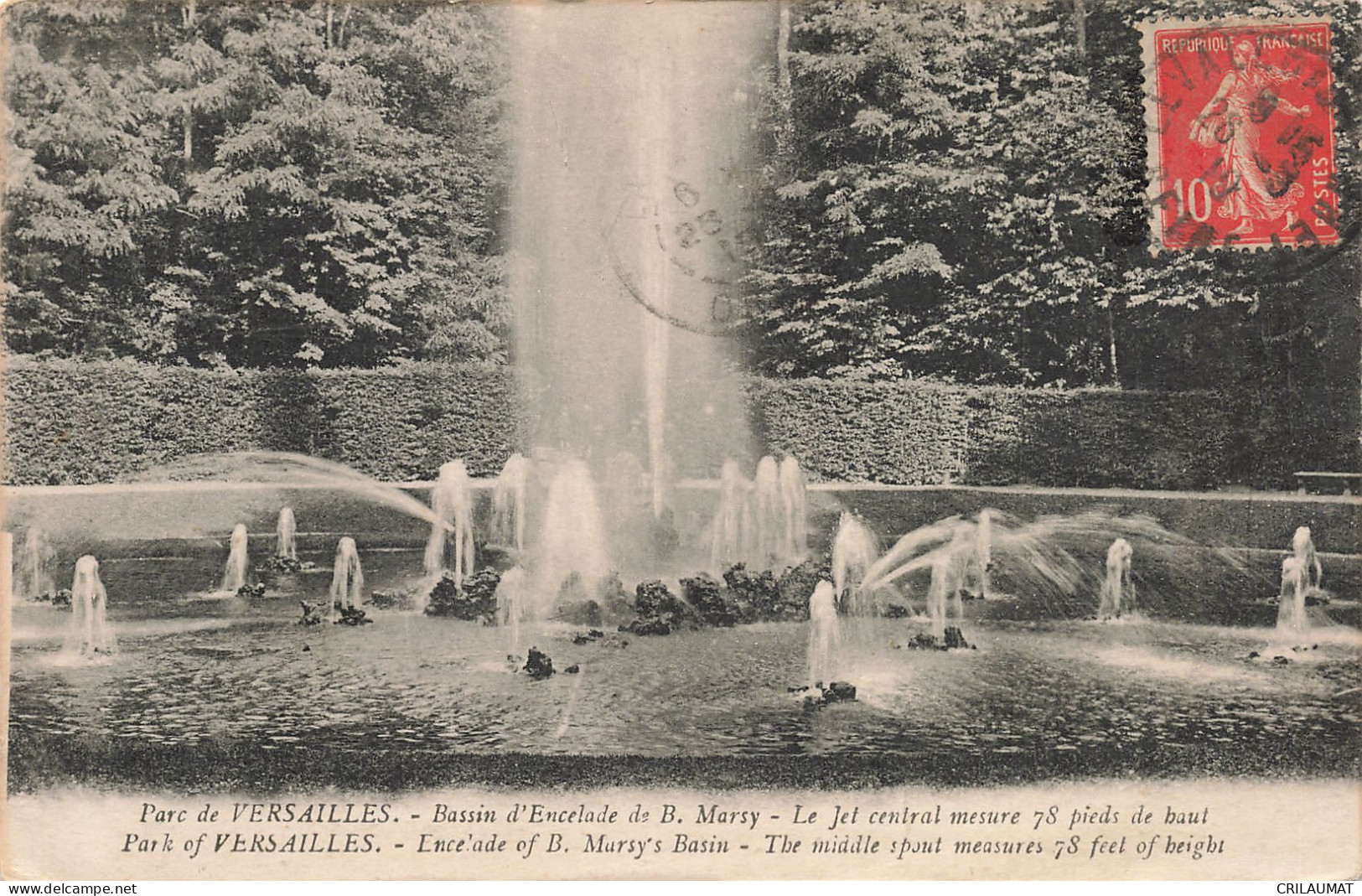 78-VERSAILLES LE PARC BASSIN D ENCELADE DE B.MARSY-N°T5279-F/0307 - Versailles (Château)