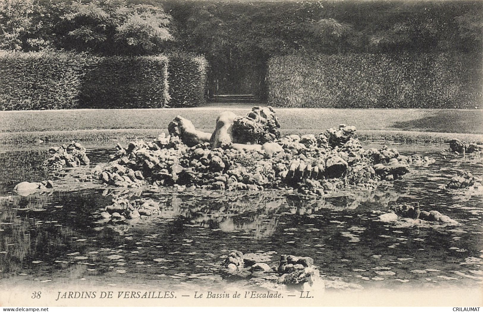 78-VERSAILLES LES JARDINS BASSIN DE L ESCALADE-N°T5279-F/0301 - Versailles (Château)